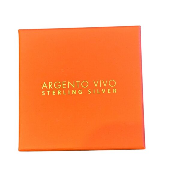 NWB 925 Sterling Silver Argento Vivo Horseshoe w/ CZ Stones 16+2" Gold Necklace - Picture 3 of 4